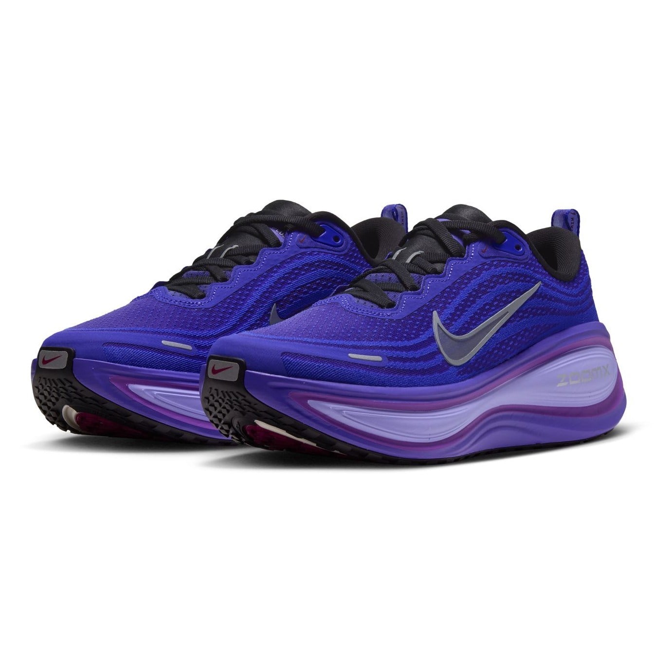 Nike Vomero Plus - Womens Running Shoes - Black/Metallic Silver/Persian Violet - image 2