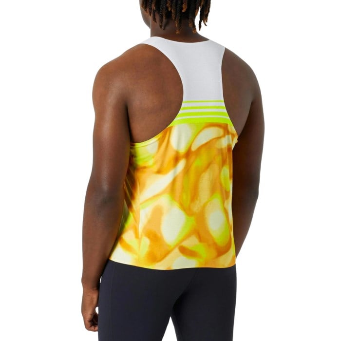 Saucony Elite Endorphin Mens Running Singlet - Peel/White
