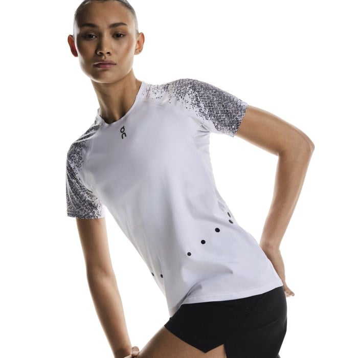 On Ultra-T Womens Trail Running T-Shirt - White/Iron