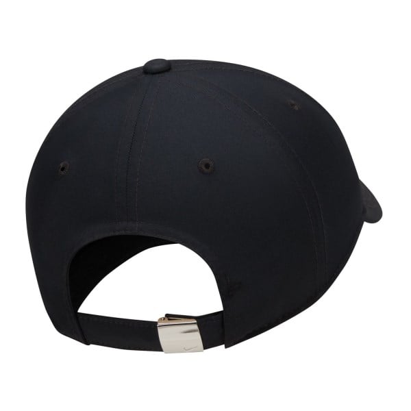 Nike Dri-Fit Club Unstructured Swoosh Running Cap - Black/Metallic Silver