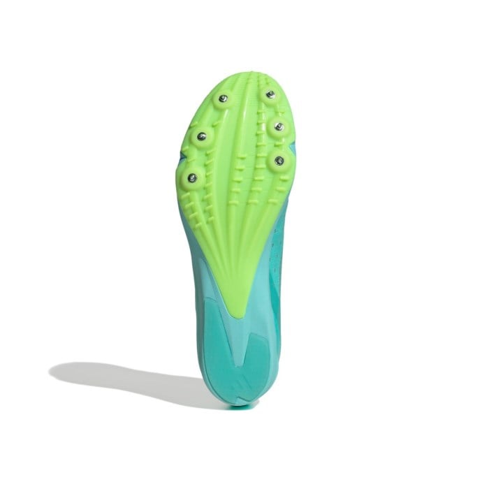 Adidas Adizero DistanceStar - Unisex Track and Field Spikes - Flash Aqua/Cloud White/Lucid Lemon