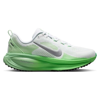 Nike Vomero 18 - Womens Running Shoes - White/Silver Metallic/Illusion Green