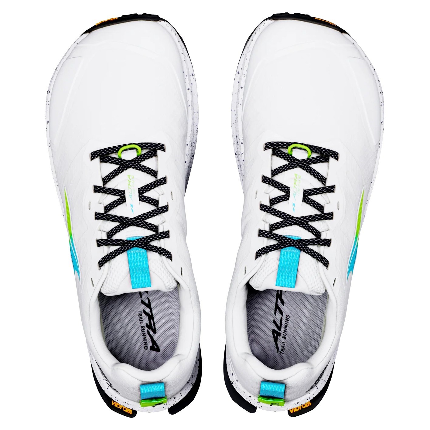 Altra Lone Peak 9+ - Mens Trail Running Shoes - White/Blue Fish/Sharp Green - image 4