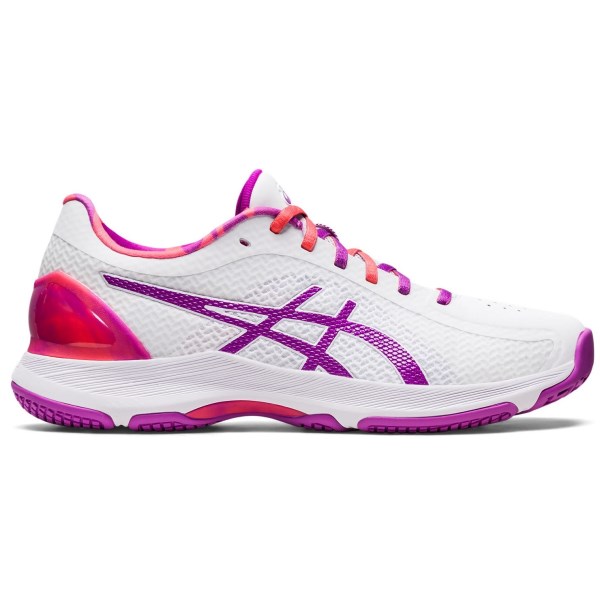 Asics Netburner Super FF - Womens Netball Shoes - White/Orchid