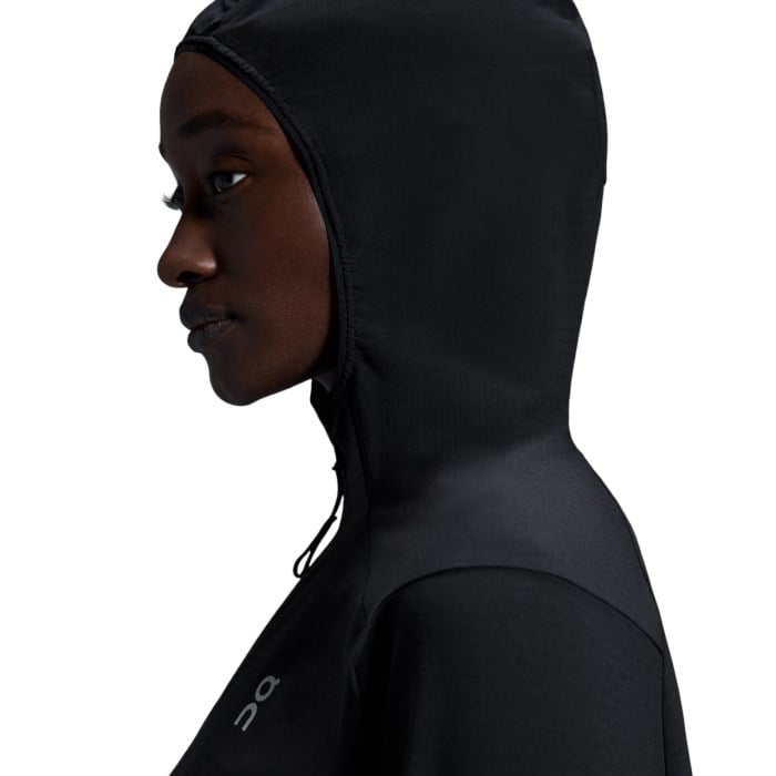 On Womens Pace Hoodie - Black