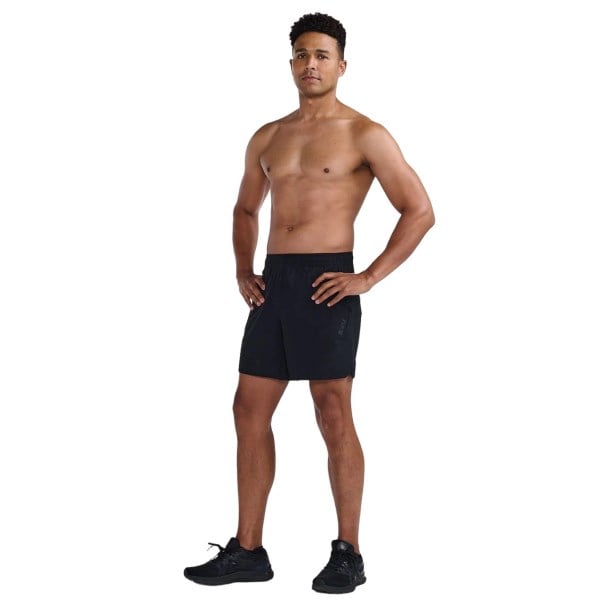 2XU Motion 6 Inch Mens Training Shorts - Black/Black
