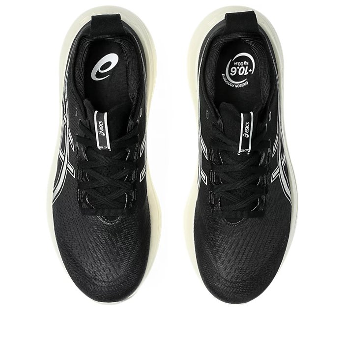 Asics Gel Nimbus 27 - Mens Running Shoes - Black/Lake Grey