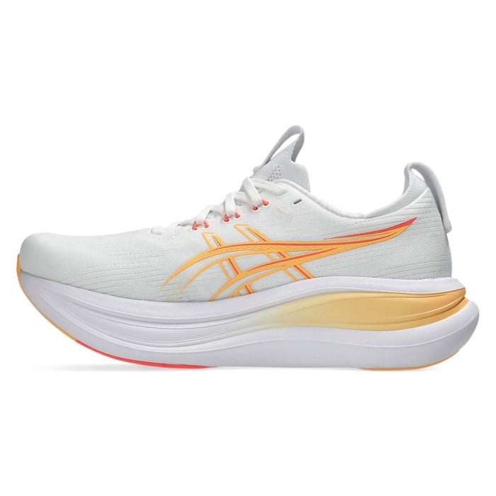 Asics Gel Nimbus 28 - Womens Running Shoes - White/Coral Sun - image 2