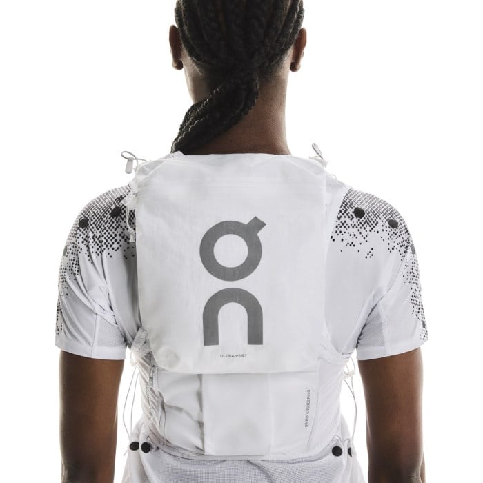 On Ultra Vest Pro with Flasks - White