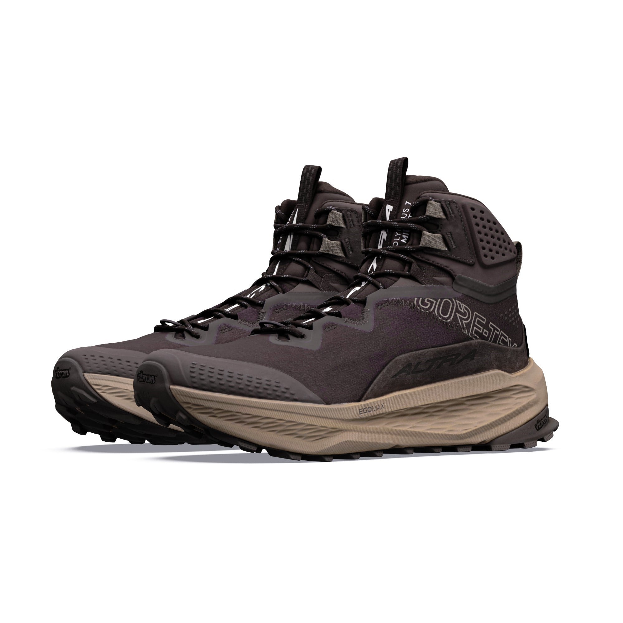 Altra Olympus 7 Mid GTX - Mens Hiking Shoes - Chocolate Brown/Chocolate Brown - image 2