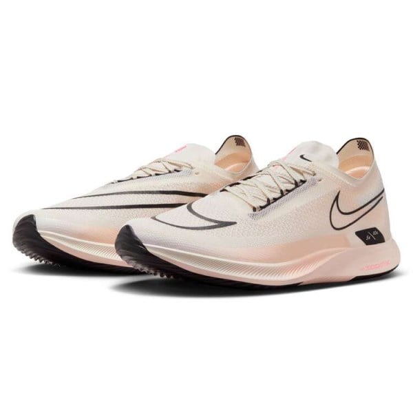 Nike ZoomX Streakfly - Mens Road Racing Shoes - Pale Ivory/Black/Guava