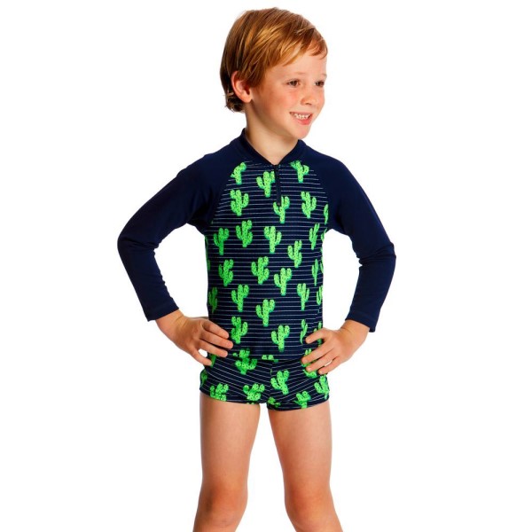 Funky Trunks Toddler Boys Zippy Rash Vest - Prickly Pete