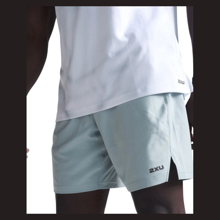 2XU Mens Aero Mesh T-Shirt - Smoke Blue Marble/Black Reflective - image 7