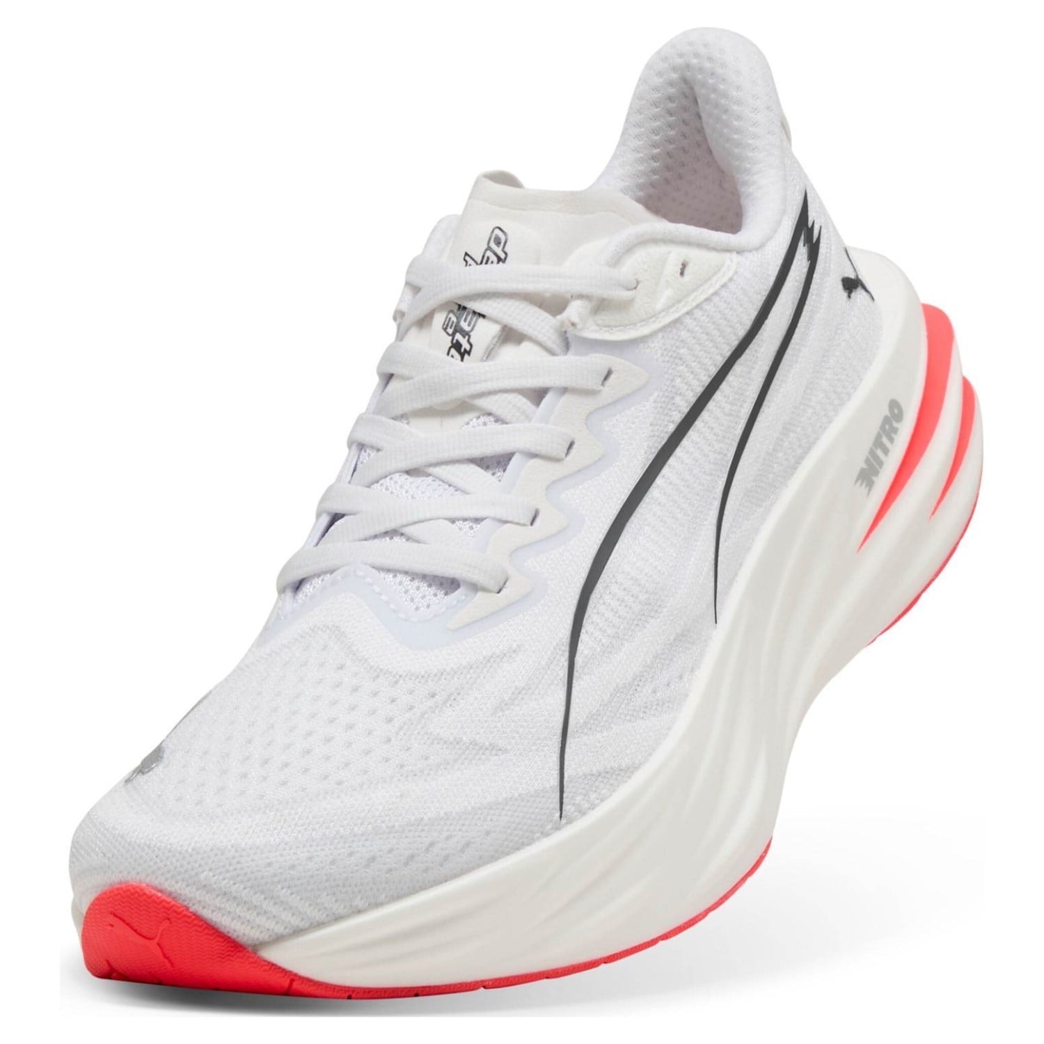 Puma Deviate Pure Nitro - Womens Running Shoes - White/Ultra Red - image 5