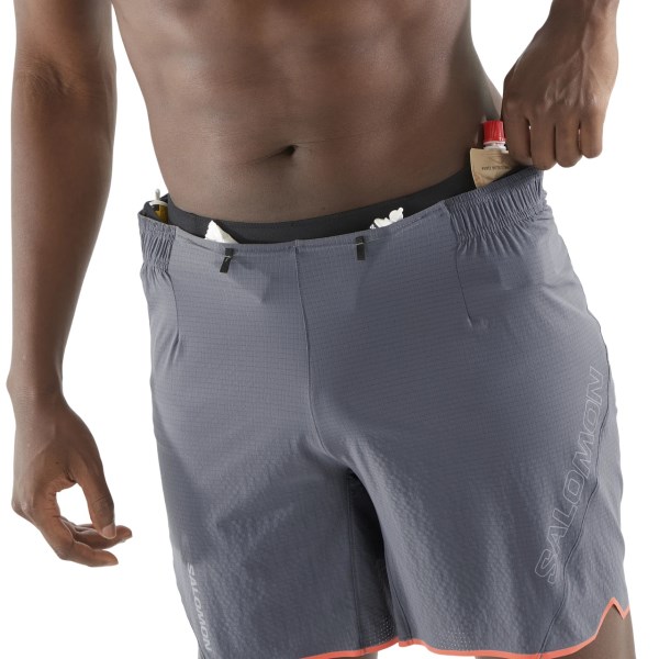 Salomon Aero Sense 7 Inch Mens Running Shorts - Castlerock
