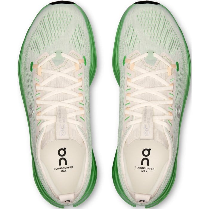 On Cloudsurfer Max - Mens Running Shoes - Ivory/Honeydew