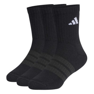 adidas Kids Cushioned Crew Socks - 3 Pack - Black