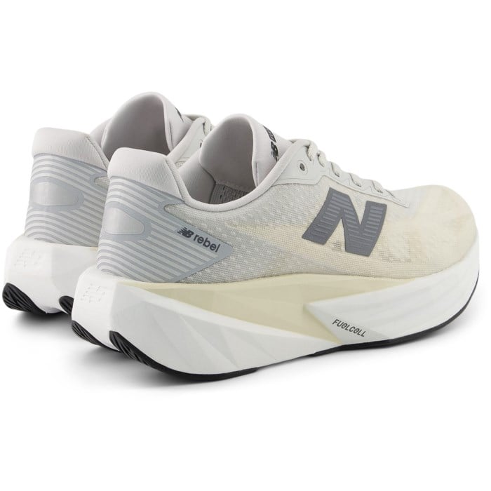 New Balance FuelCell Rebel v5 - Womens Running Shoes - Linen/Grey Matter/White