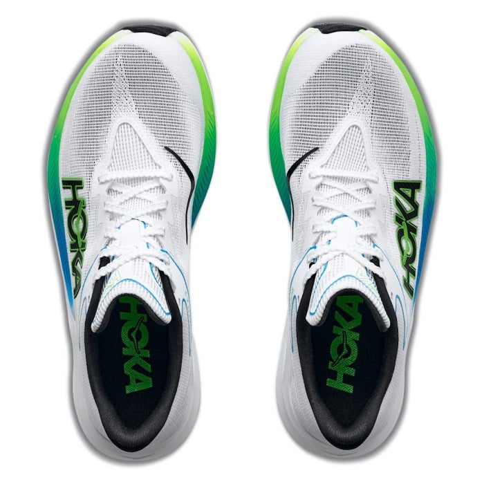 Hoka Rocket X 3 - Unisex Racing Shoes - White Frost/Electric Lime - image 2