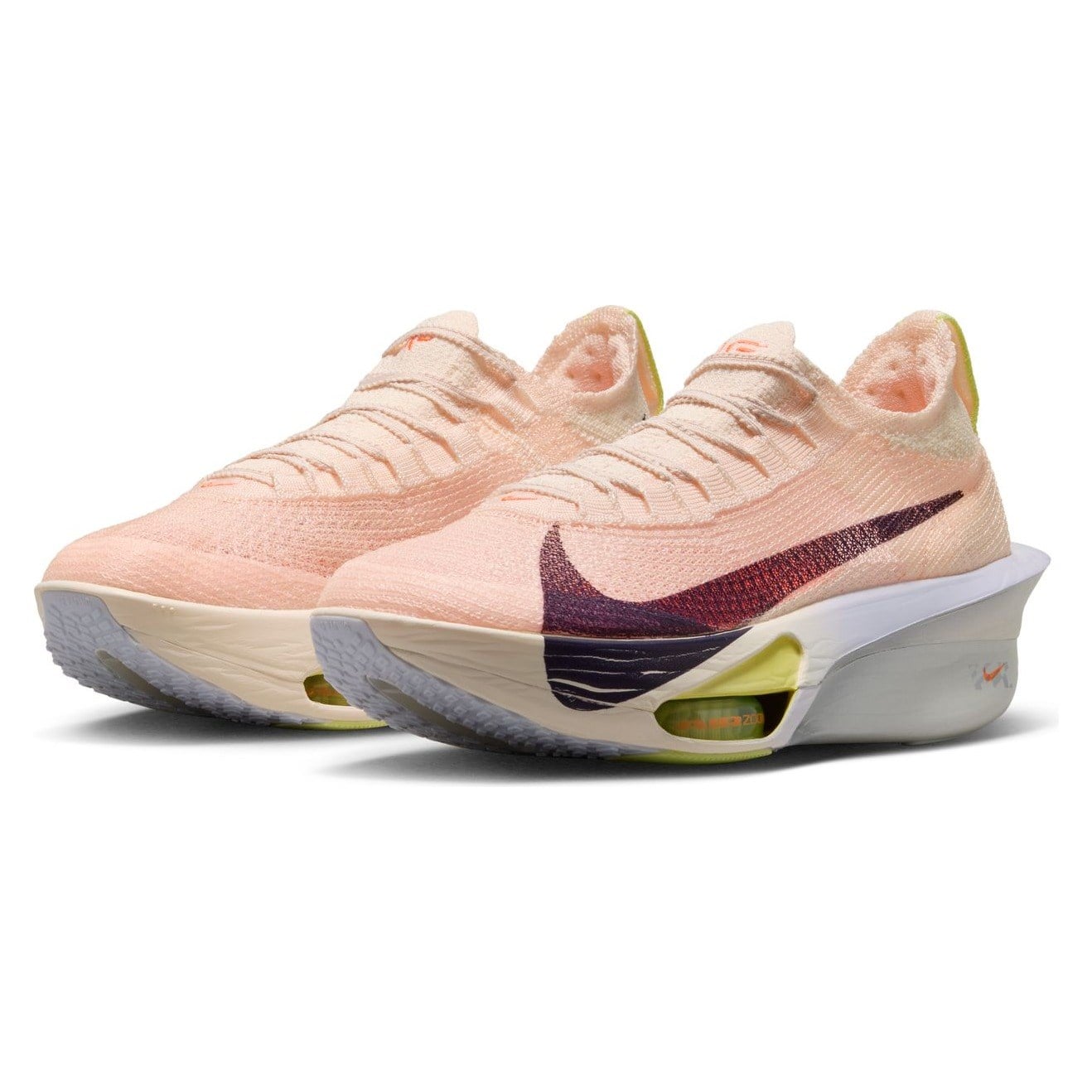 Nike Air Zoom Alphafly 3 - Womens Racing Shoes - Chalk/Purple Dynasty/Hyper Crimson - image 6