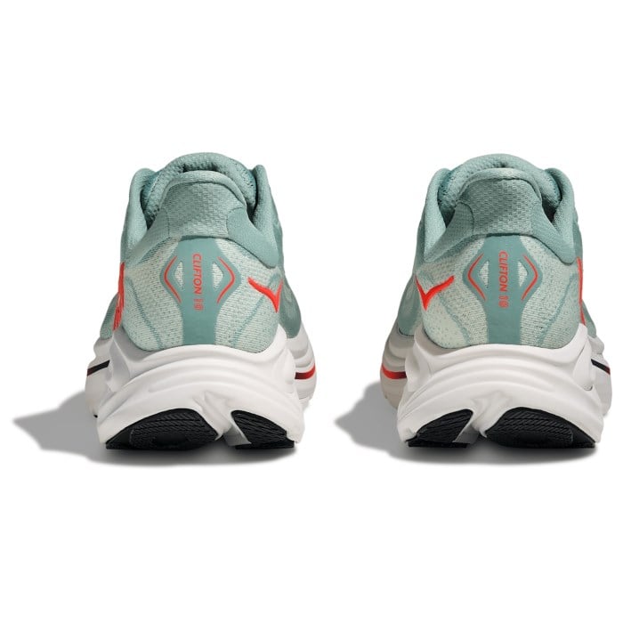 Hoka Clifton 10 - Mens Running Shoes - Sage/Neon Flame