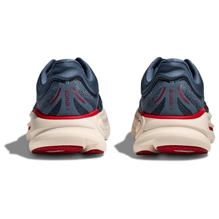 Hoka Bondi 9 - Mens Running Shoes - Thunder Cloud/Vermillion