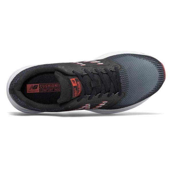 New Balance 480v6 - Mens Running Shoes - Black/Grey/Red