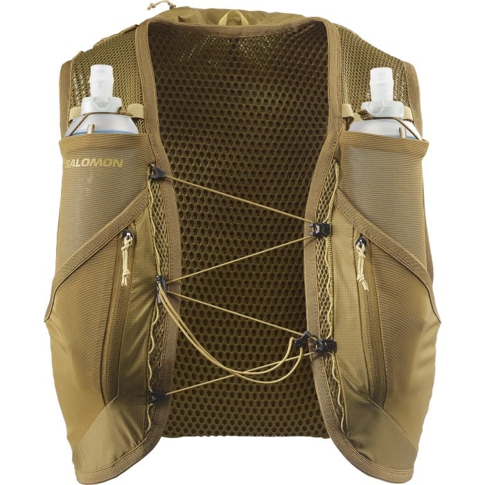 Salomon Active Skin 12 Set Hydration Vest + Flasks - Brilliant Olive/Willow - image 2