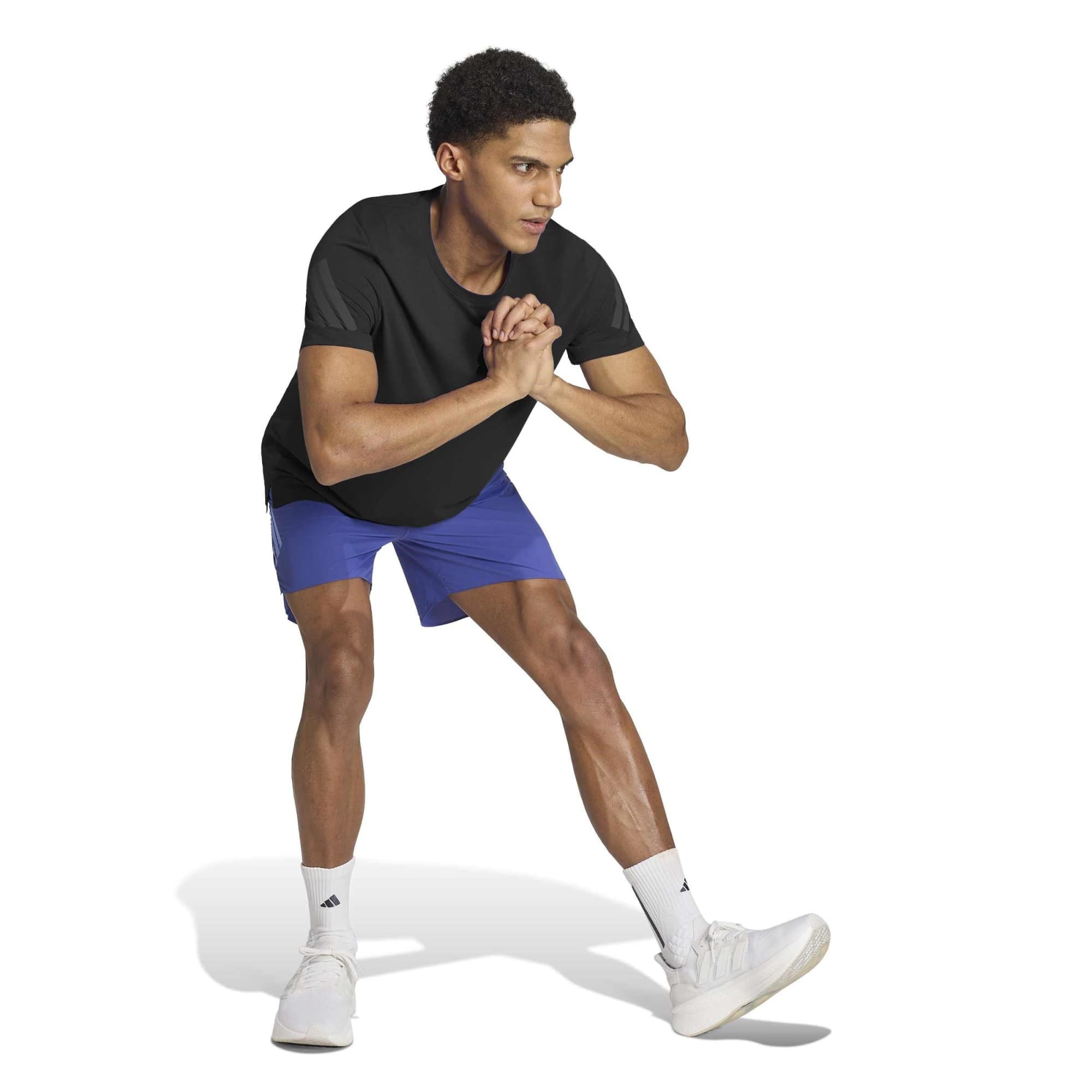 adidas ADI365 Formotion 7 inch Mens Running Shorts - Dual Indigo - image 5