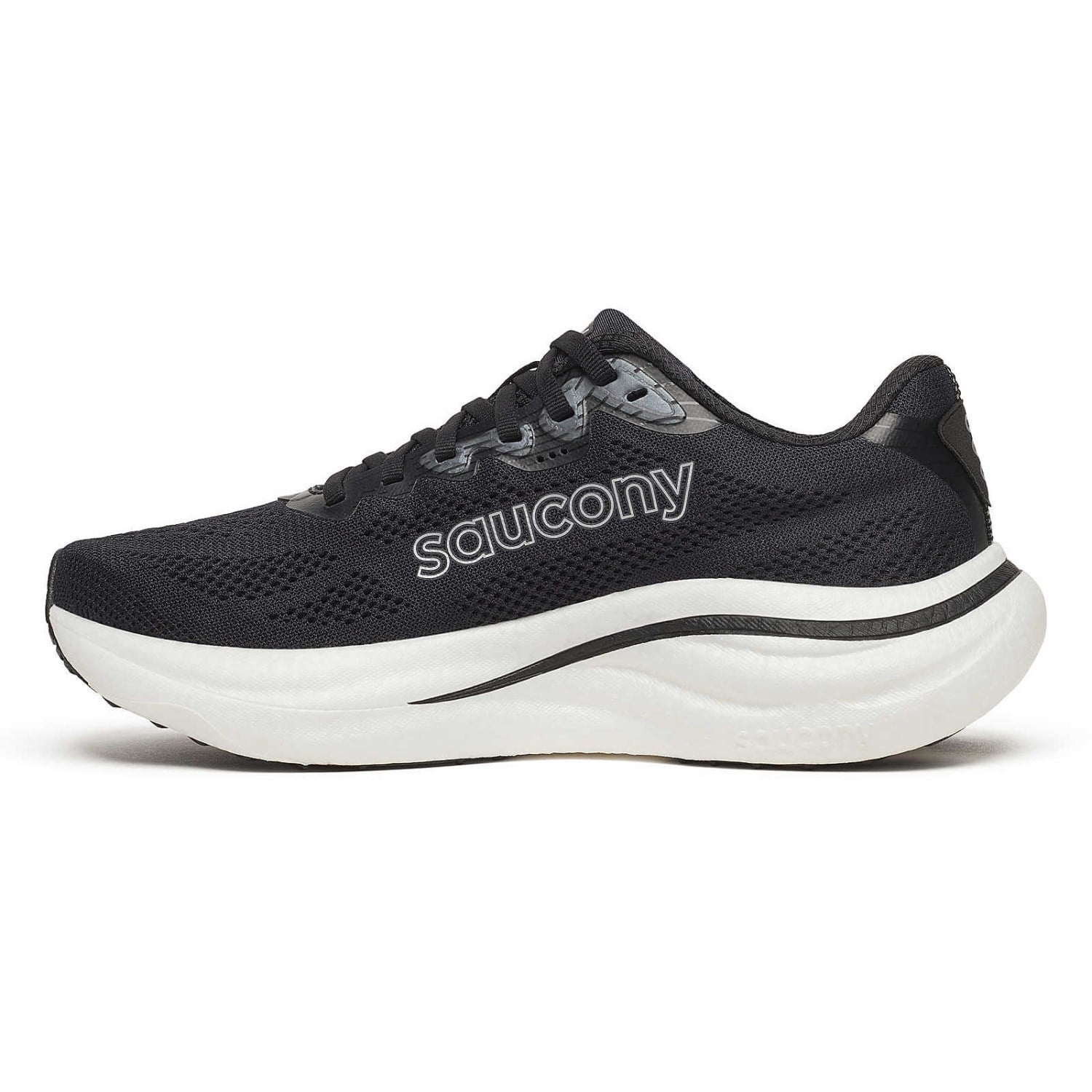 Saucony Ride 19 - Womens Running Shoes - Black/Silver