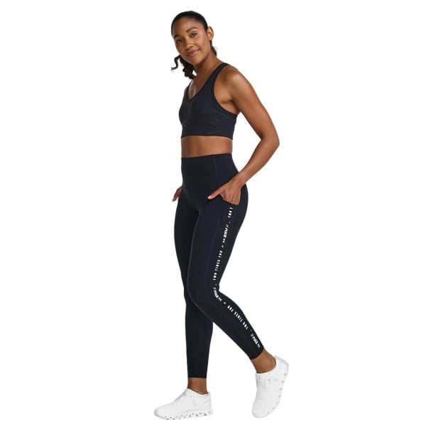 2XU Form Lineup Hi-Rise Womens Compression Tights - Black/White
