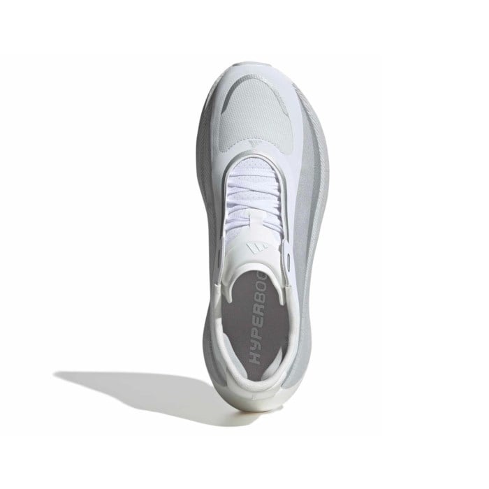 adidas Hyperboost Edge - Mens Running Shoes - Cloud White/Solid Grey/Silver Metallic - image 3