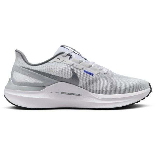 Nike Air Zoom Structure 25 - Mens Running Shoes - White/Smoke Grey/Game Royal/Wolf Grey