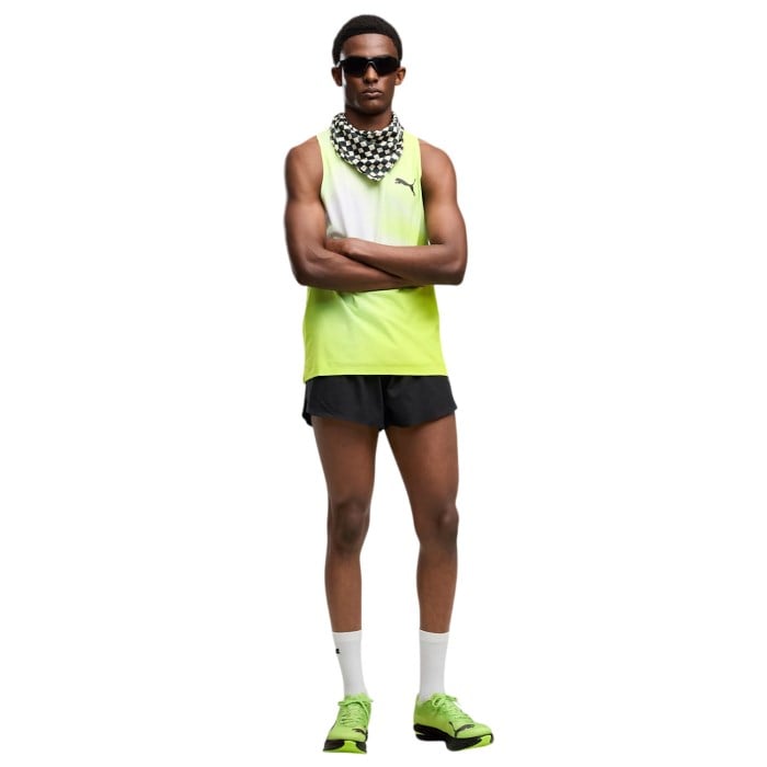 Puma Mens Lightspeed Ultraweave Singlet - Sunny Lime - image 3