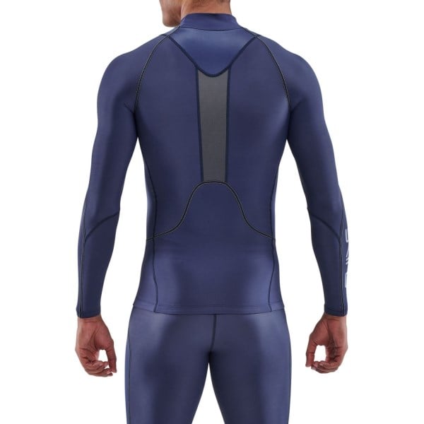 Skins Series-3 Mens Compression Thermal Long Sleeve Top - Navy