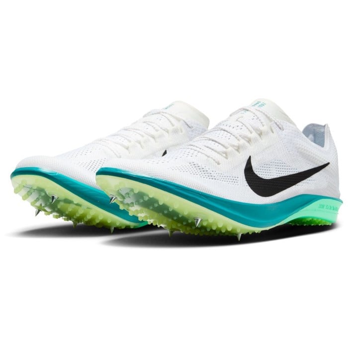 Nike ZoomX Dragonfly 2 - Unisex Long Distance Track Spikes - White/Black/Bright Spruce