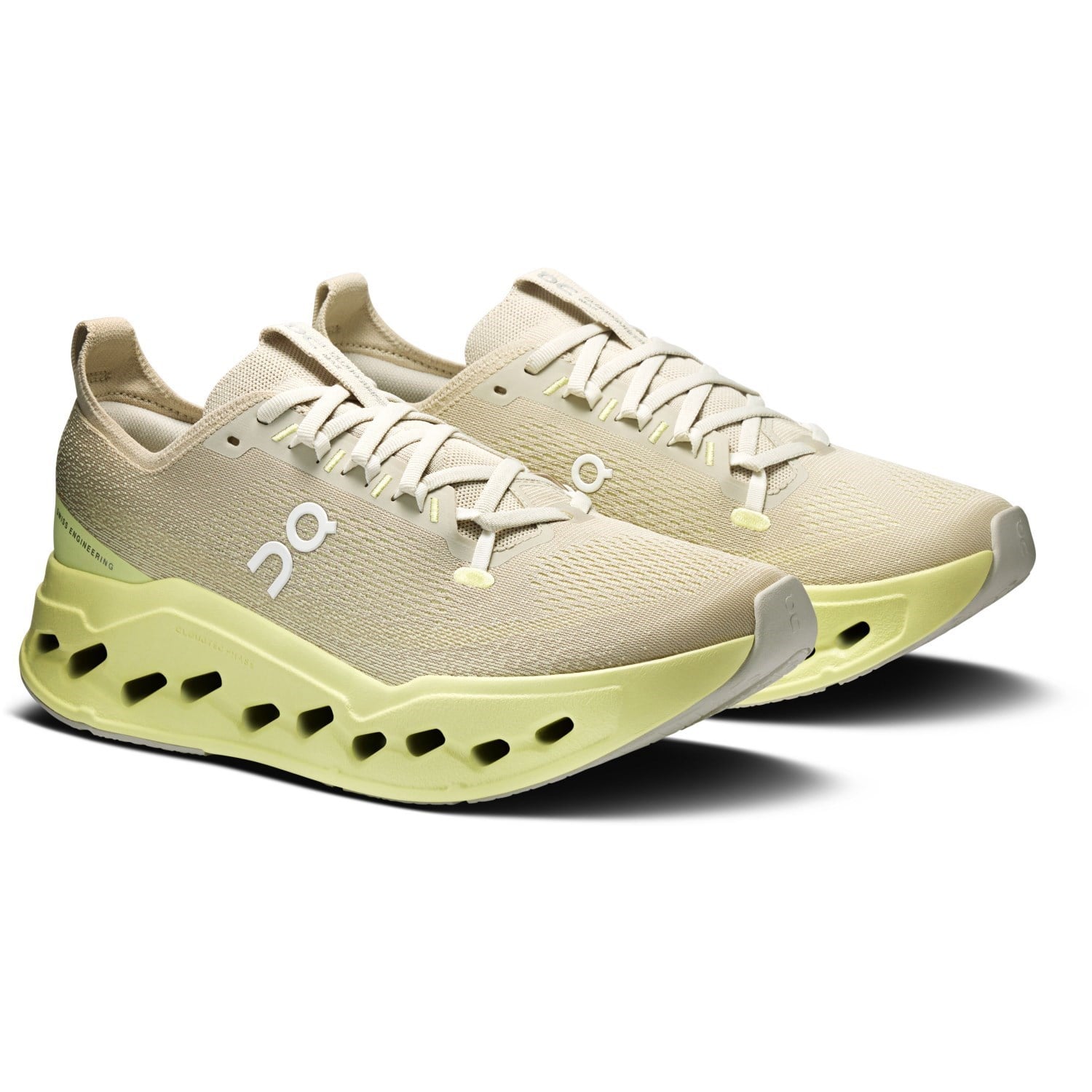 On Cloudsurfer Max - Mens Running Shoes - Pelican/Limelight