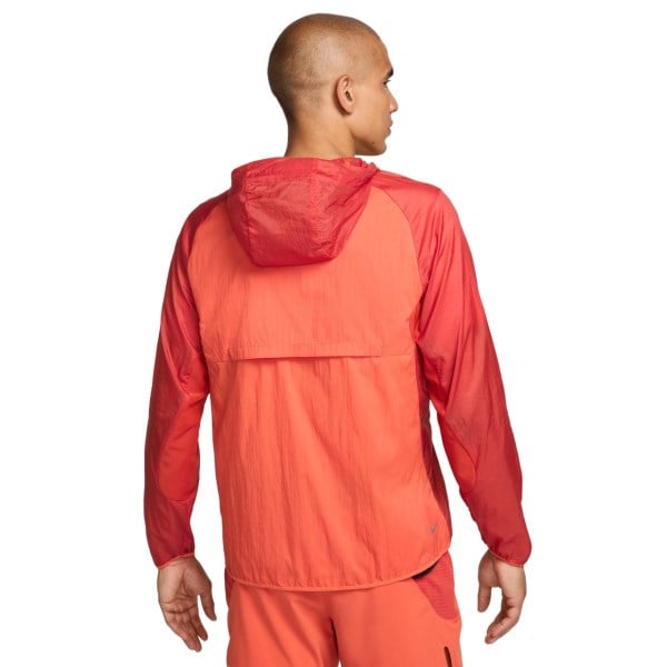 Nike Trail Aireez Mens Running Jacket - Vintage Coral/Dragon Red/Black
