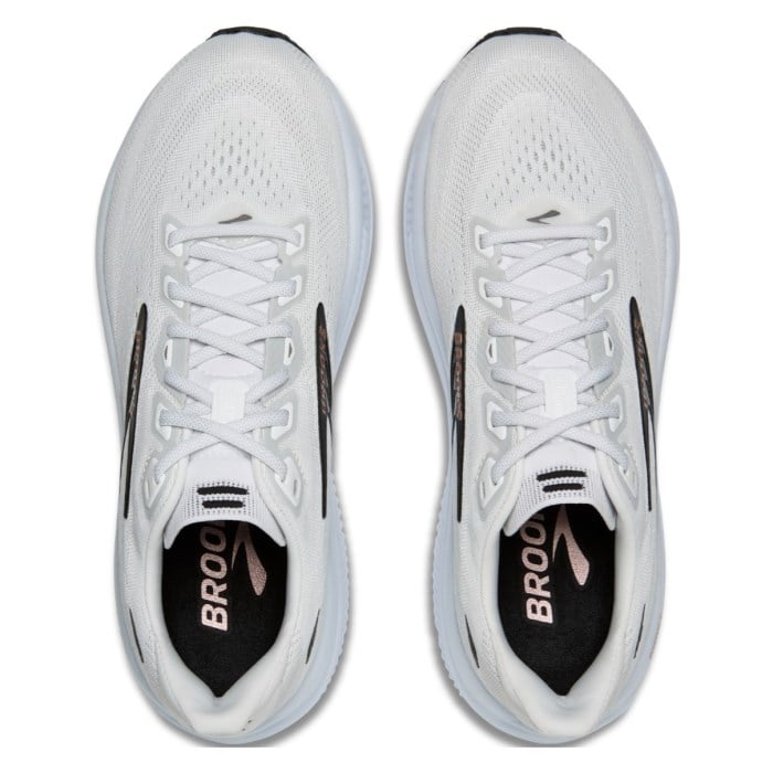 Brooks Ghost 18 - Womens Running Shoes - White/Black/Rose Gold