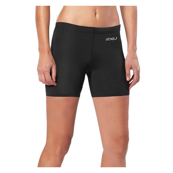 2XU Game Day 5 Inch Womens Compression Shorts - Black/Silver