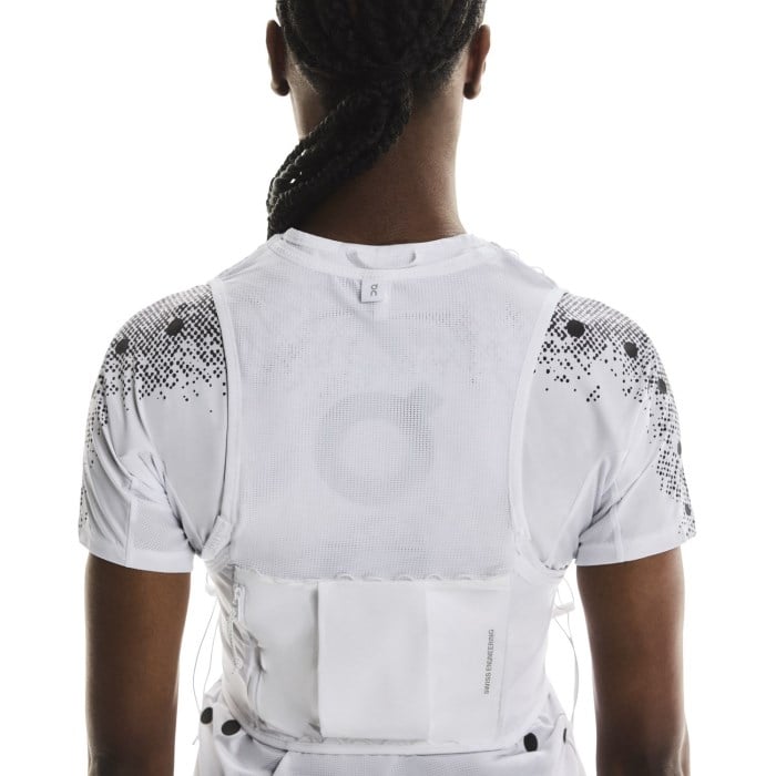 On Ultra Vest Pro with Flasks - White
