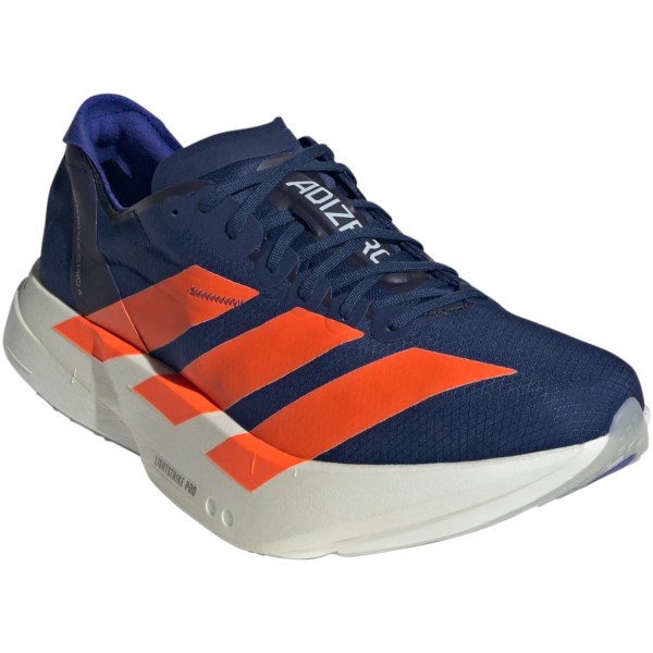 adidas Adizero Adios Pro 4 - Mens Racing Shoes - Dark Blue/Impact Orange/Lucid Blue