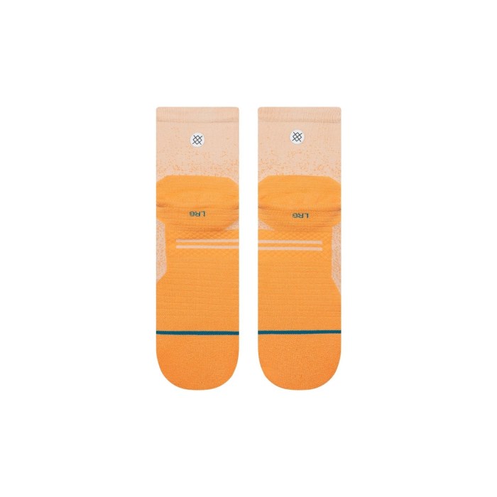 Stance Run Light Unisex Quarter Socks - Mango