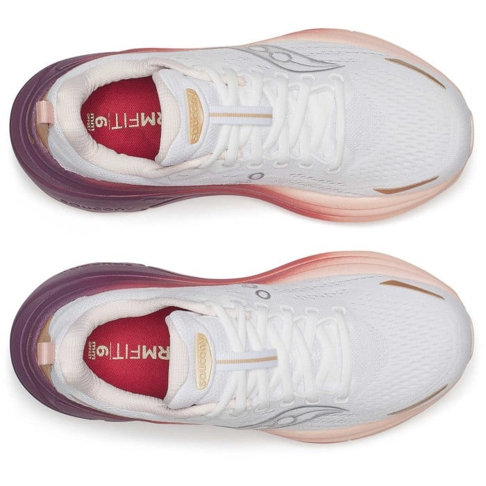 Saucony Hurricane 25 - Womens Running Shoes - White/Cameo