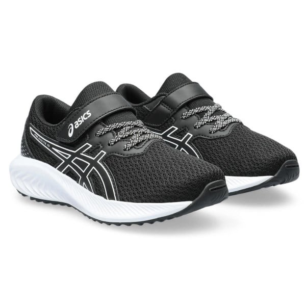 Asics Pre Excite 10 PS - Kids Running Shoes - Black/White