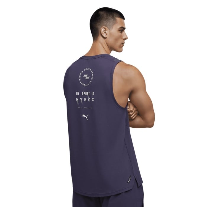 Puma X Hyrox DryElite Mens Training Tank - Deep Plum