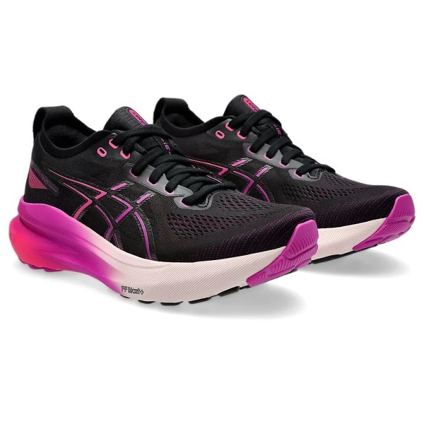 Asics Gel Kayano 31 - Womens Running Shoes - Black/Bold Magenta