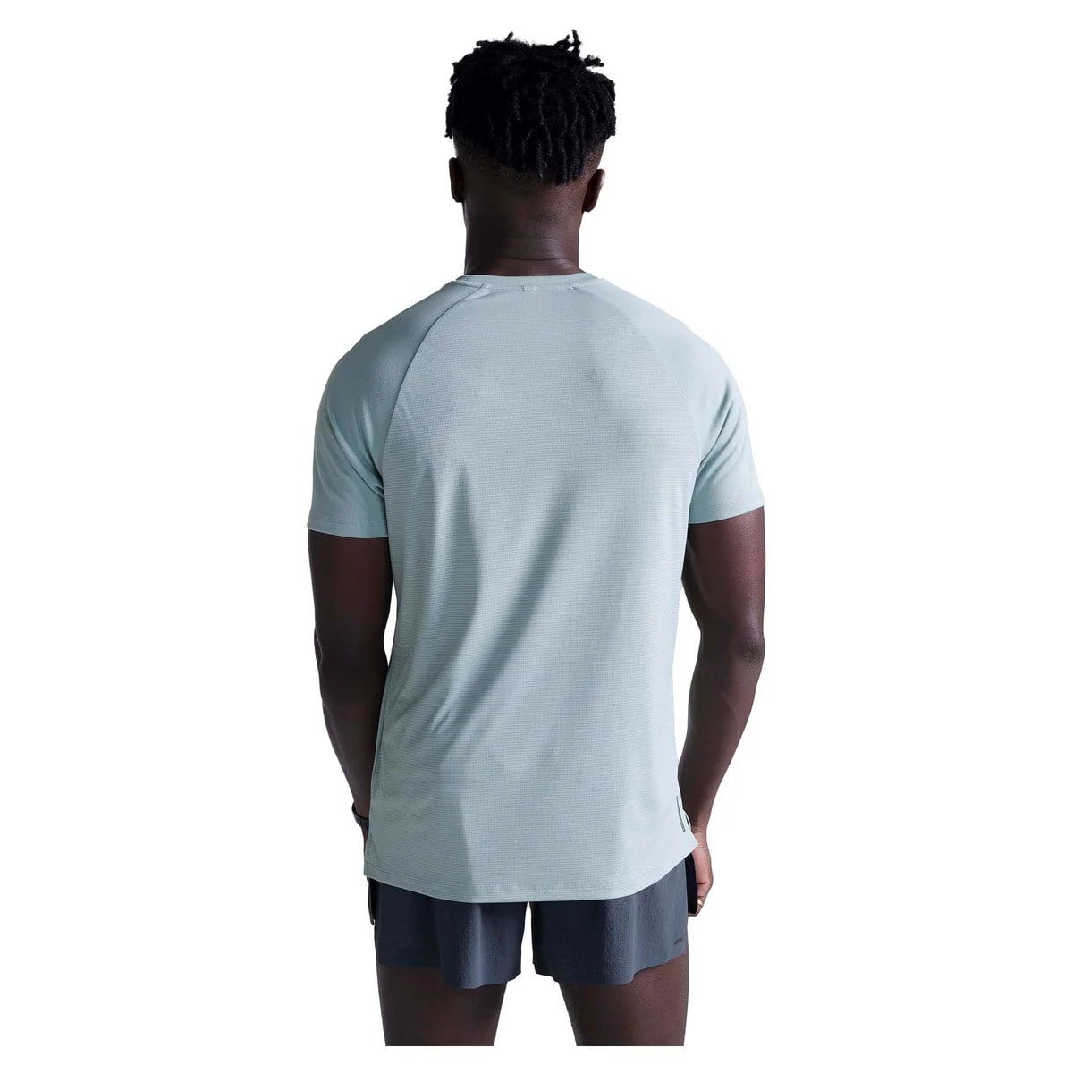 2XU Mens Aero Mesh T-Shirt - Smoke Blue/Black Reflective