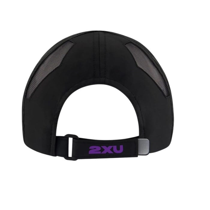 2XU Running Cap - Black/Electric Violet
