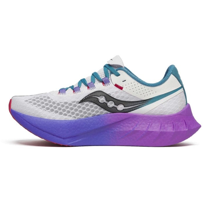 Saucony Endorphin Pro 4 - Womens Road Racing Shoes - White/Shadow